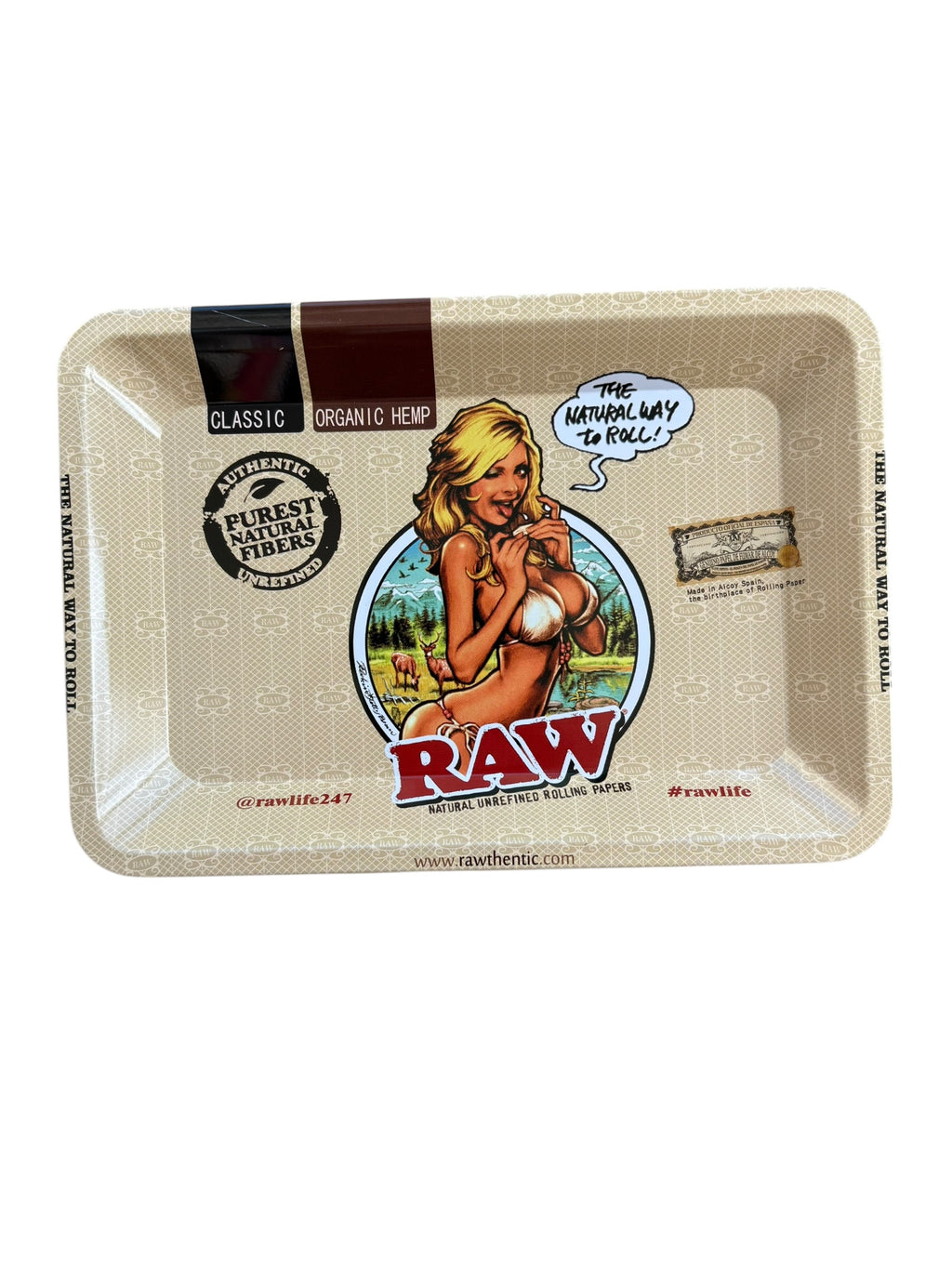 ‘RAW GIRL’ Rolling Tray (Small)